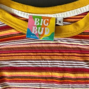 Big Bud Press Stripe Long Sleeve Tee Size S